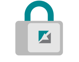 Padlock image indicating secure system