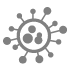 Virus Cell Icon for Infection Control and Prevention